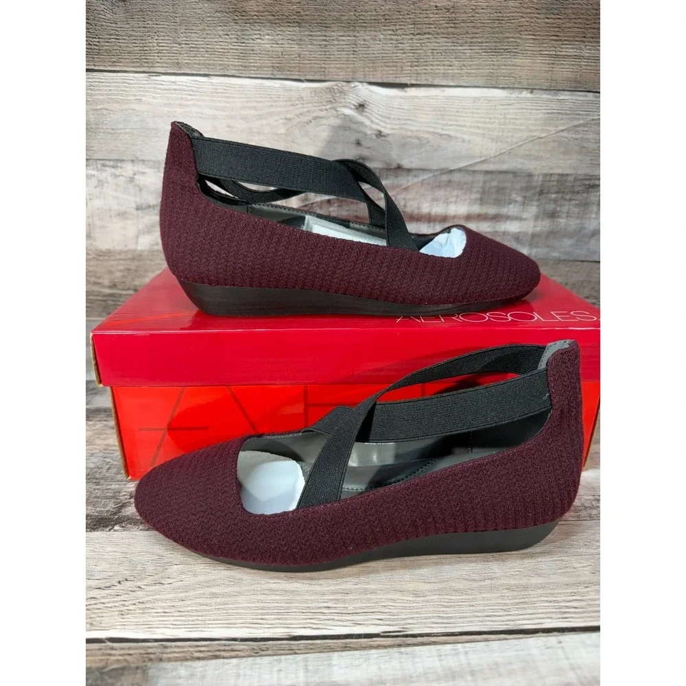 Aerosoles Hierarchy Wine‎ Fabric 534 Women Shoes Red Size 5.5